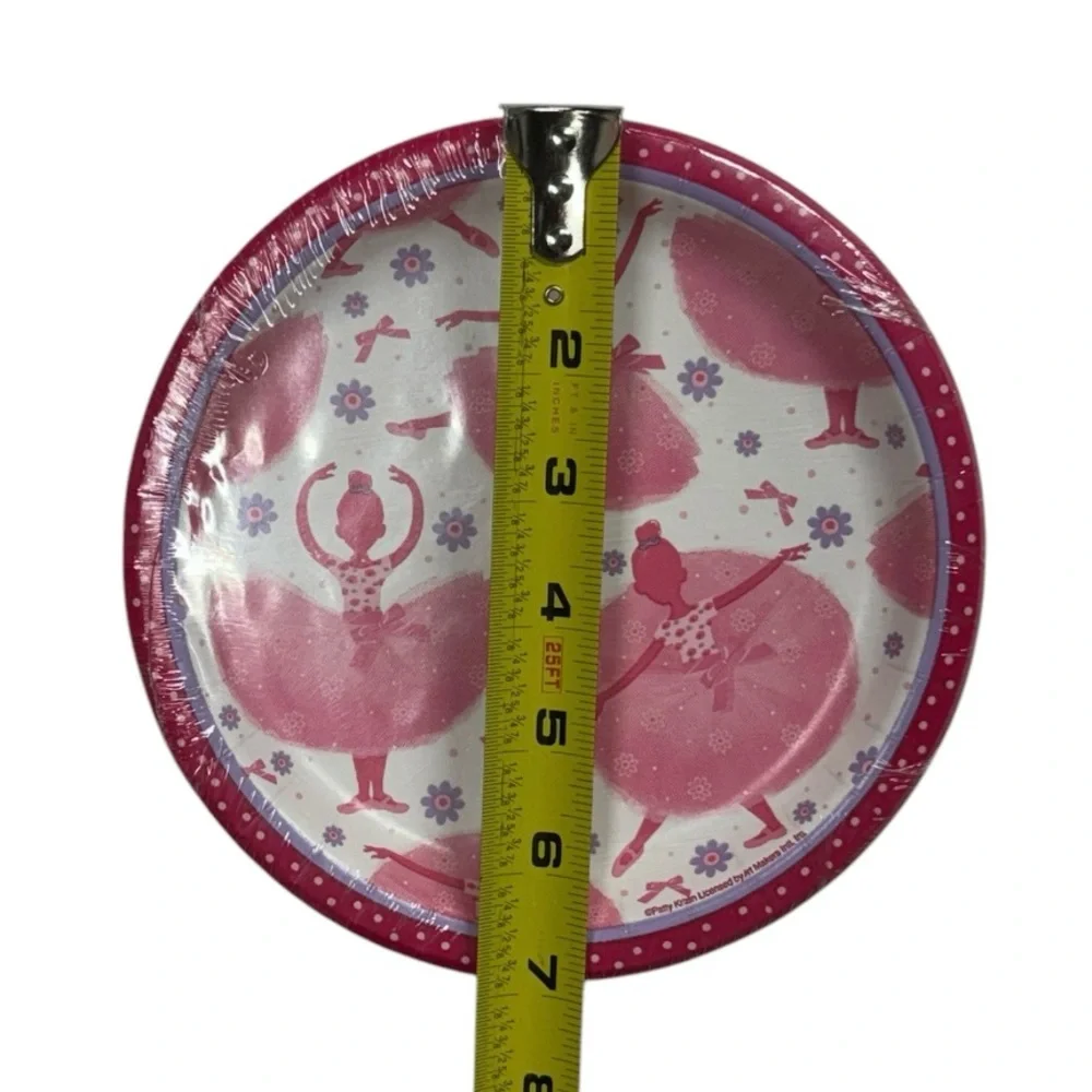 Creative Converting brand 2 sets of 8 ballerina pink themed 16 total plates!